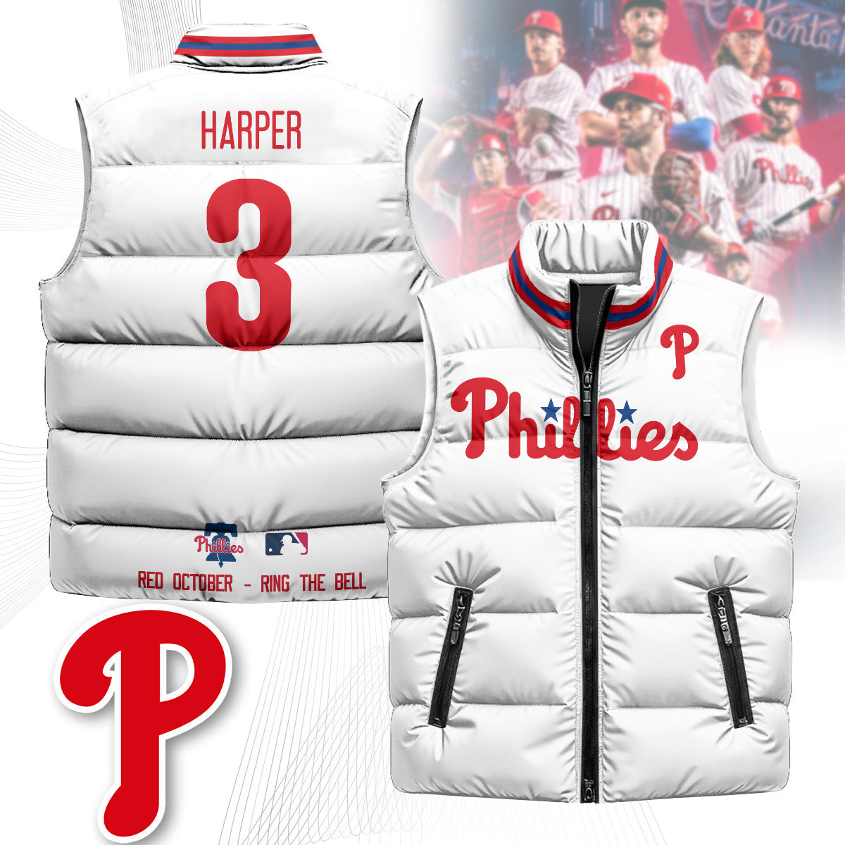 Philadelphia Phillies Unisex Puffer Vest