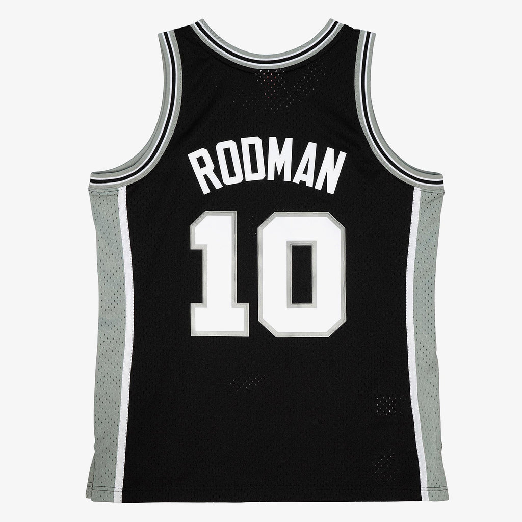 Dennis Rodman Black San Antonio Spurs 1993-94 Hardwood Classics Jersey Stitched
