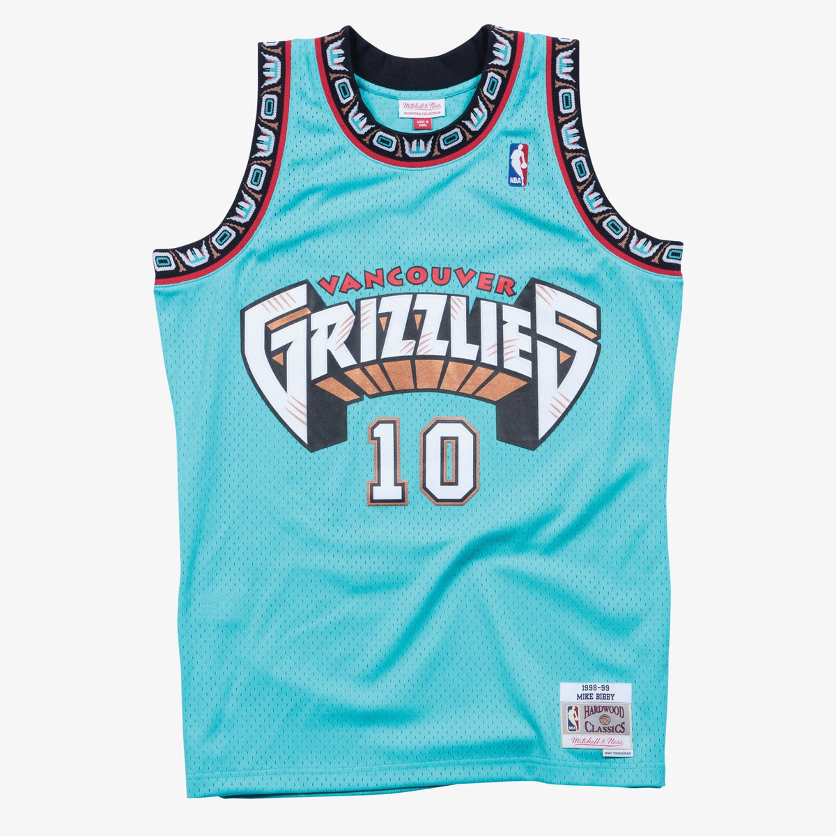 Mike Bibby Vancouver Grizzlies 1998-99 Turquoise Jersey Stitched