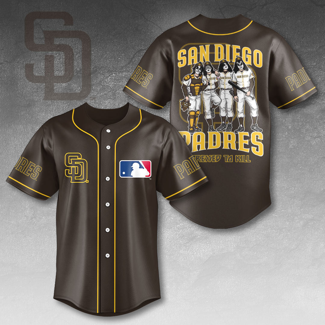San Diego Padres x KISS Baseball Jersey - HOATT13421