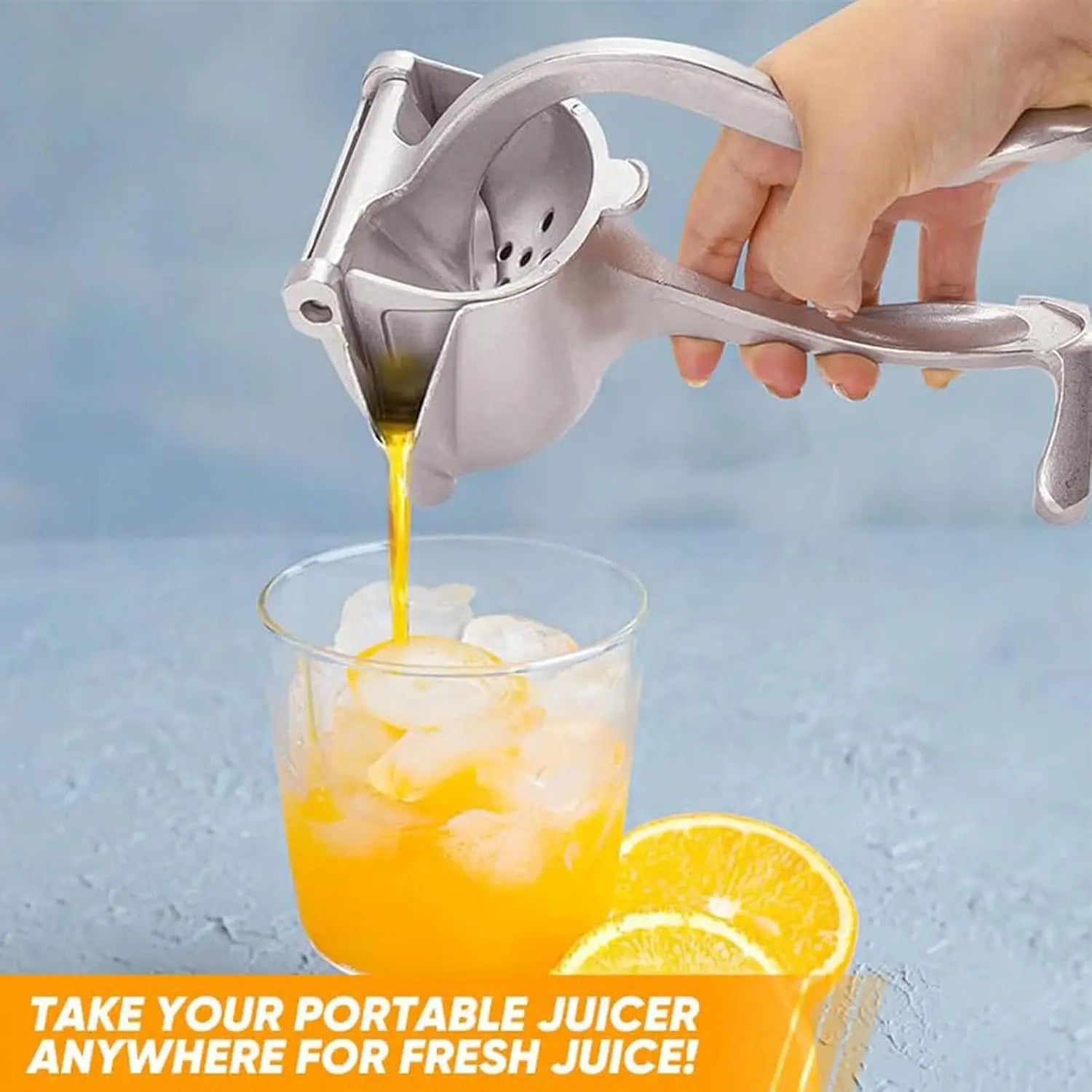 Hand Juicer Squeezer- Hydrogen Alloy Juicers, Aluminum Manual Press Juicers With Seed Filter, Manual Hand Press Juicer For Lemon