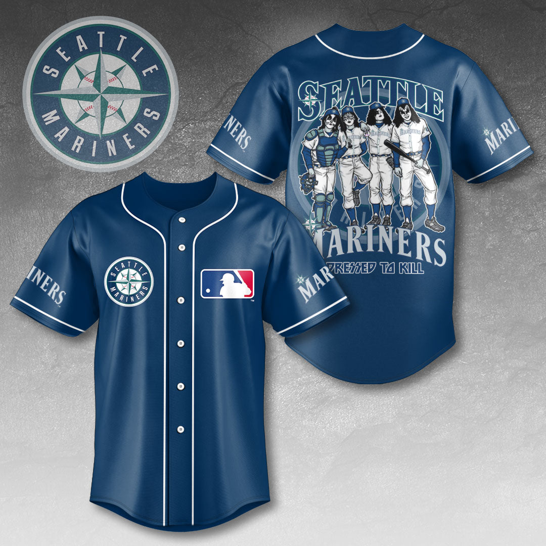 Seattle Mariners x KISS Baseball Jersey - HOATT13423