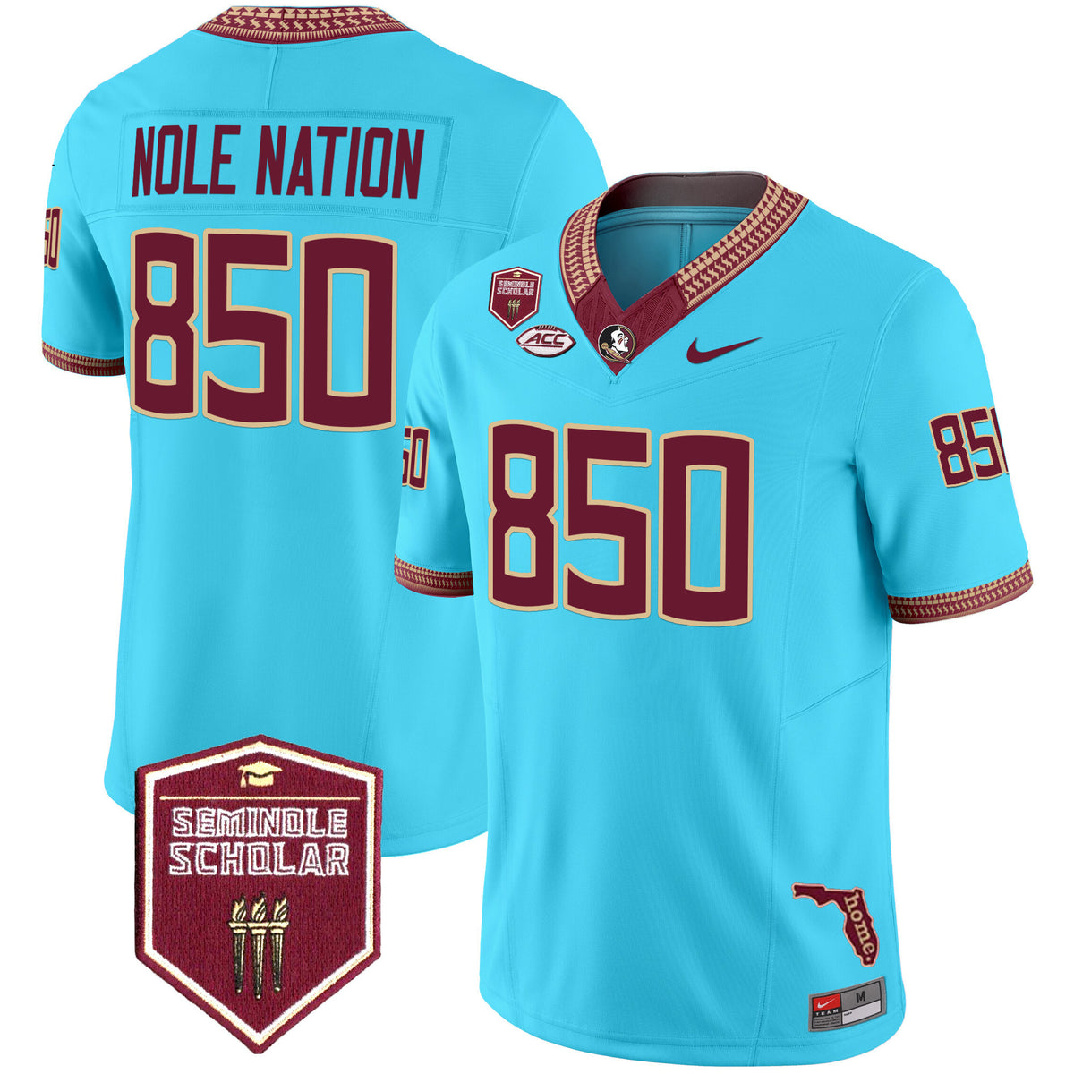 Men's Florida State Seminoles 2025 Seminole Scholar Patch Vapor Limited Jersey - All Stitched