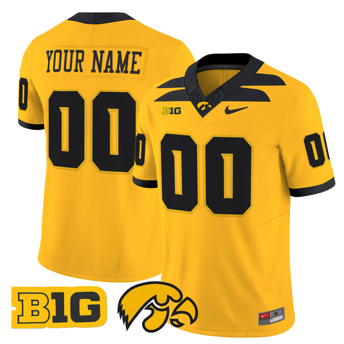 Iowa Hawkeyes 2025 Vapor Limited Custom Jersey - All Stitched