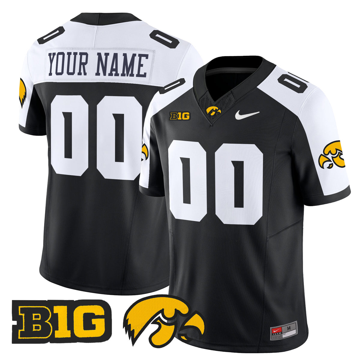 Iowa Hawkeyes 2025 Vapor Limited Custom Jersey - All Stitched