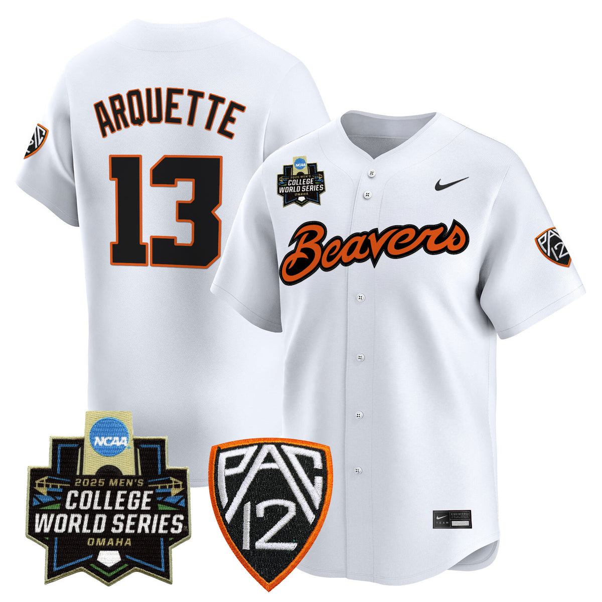 Youth's Oregon State Beavers 2025 World Series Vapor Premier Limited Jersey - All Stitched