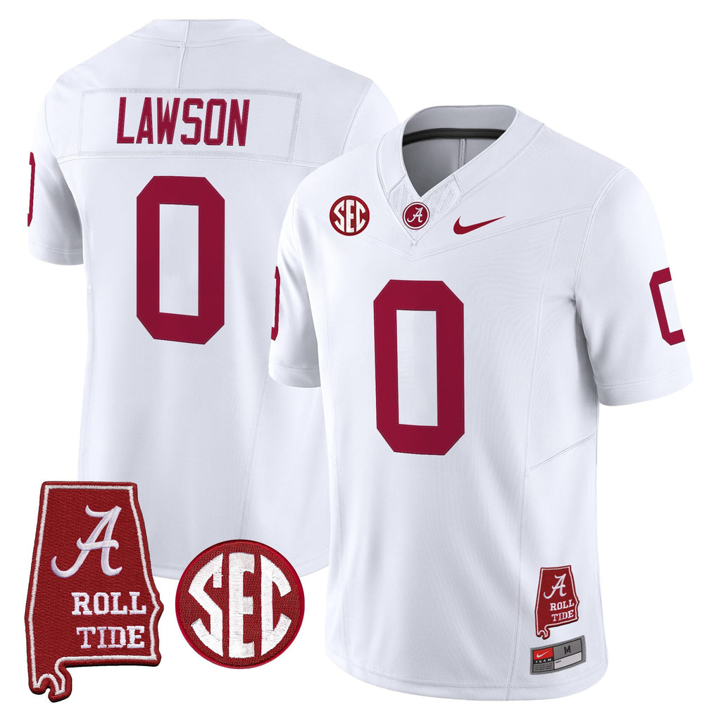 Men's Alabama Crimson Tide Throwback Vapor Limited Jersey - Alabama Map - All Stitched