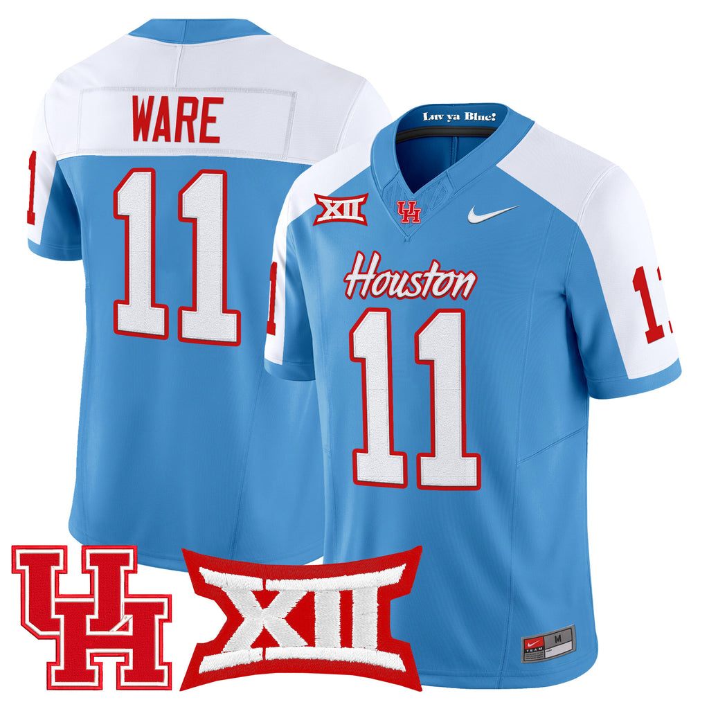 Men's Houston Cougars 2025 Vapor Limited Jersey - All Stitched