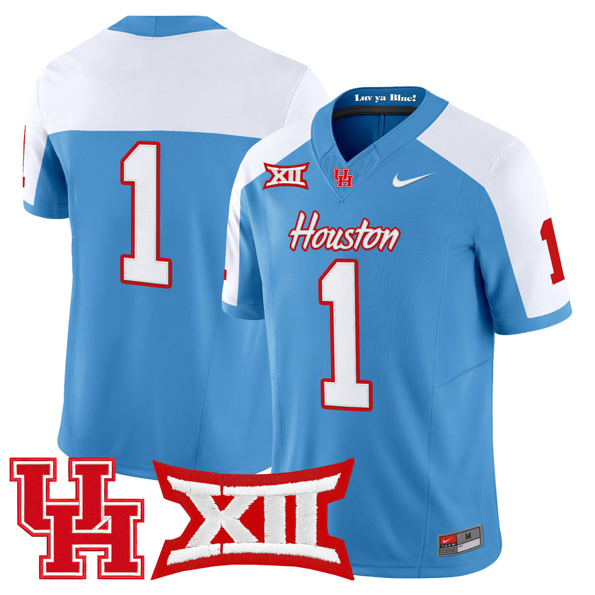 Men's Houston Cougars 2025 Vapor Limited Jersey - All Stitched