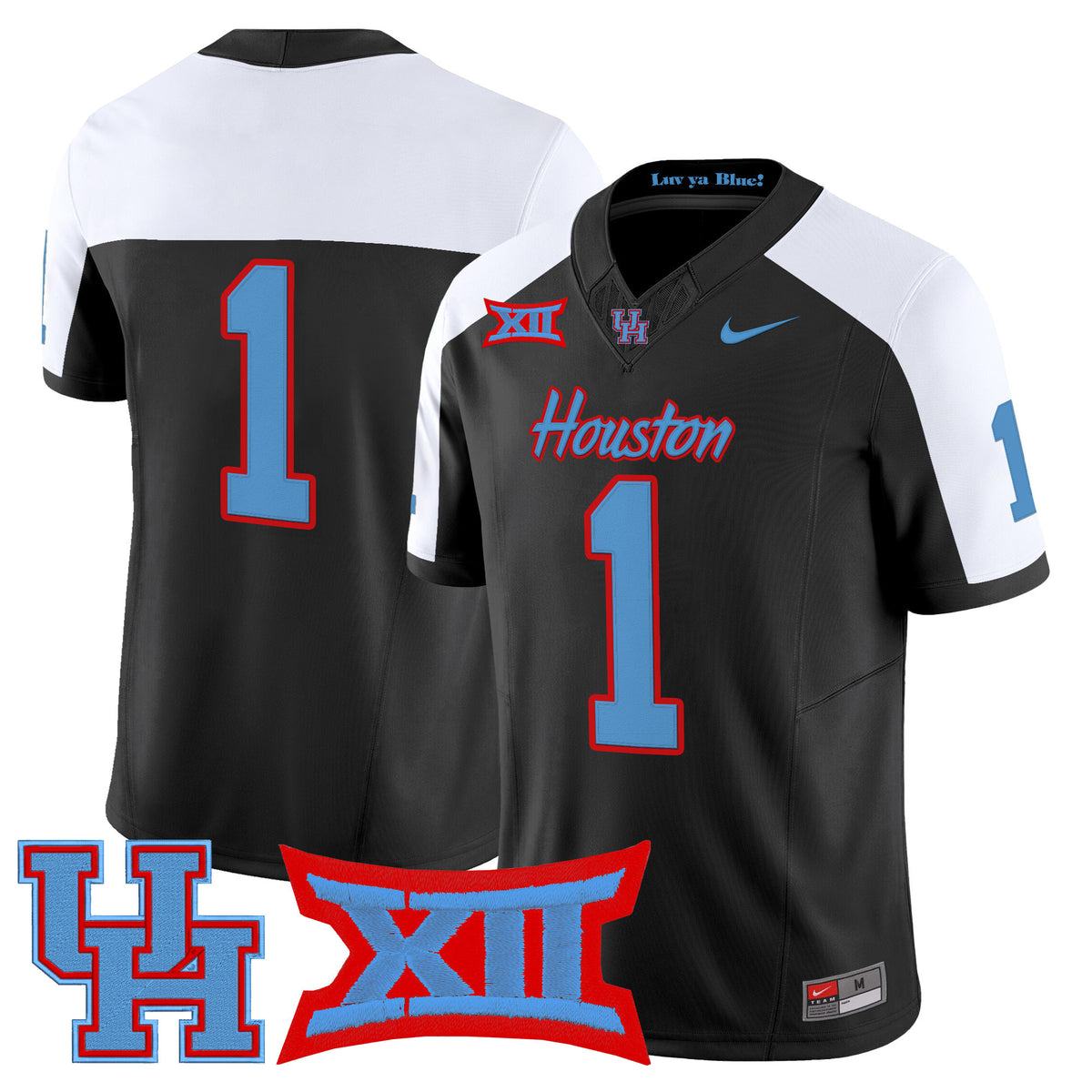 Men's Houston Cougars 2025 Vapor Limited Jersey - All Stitched