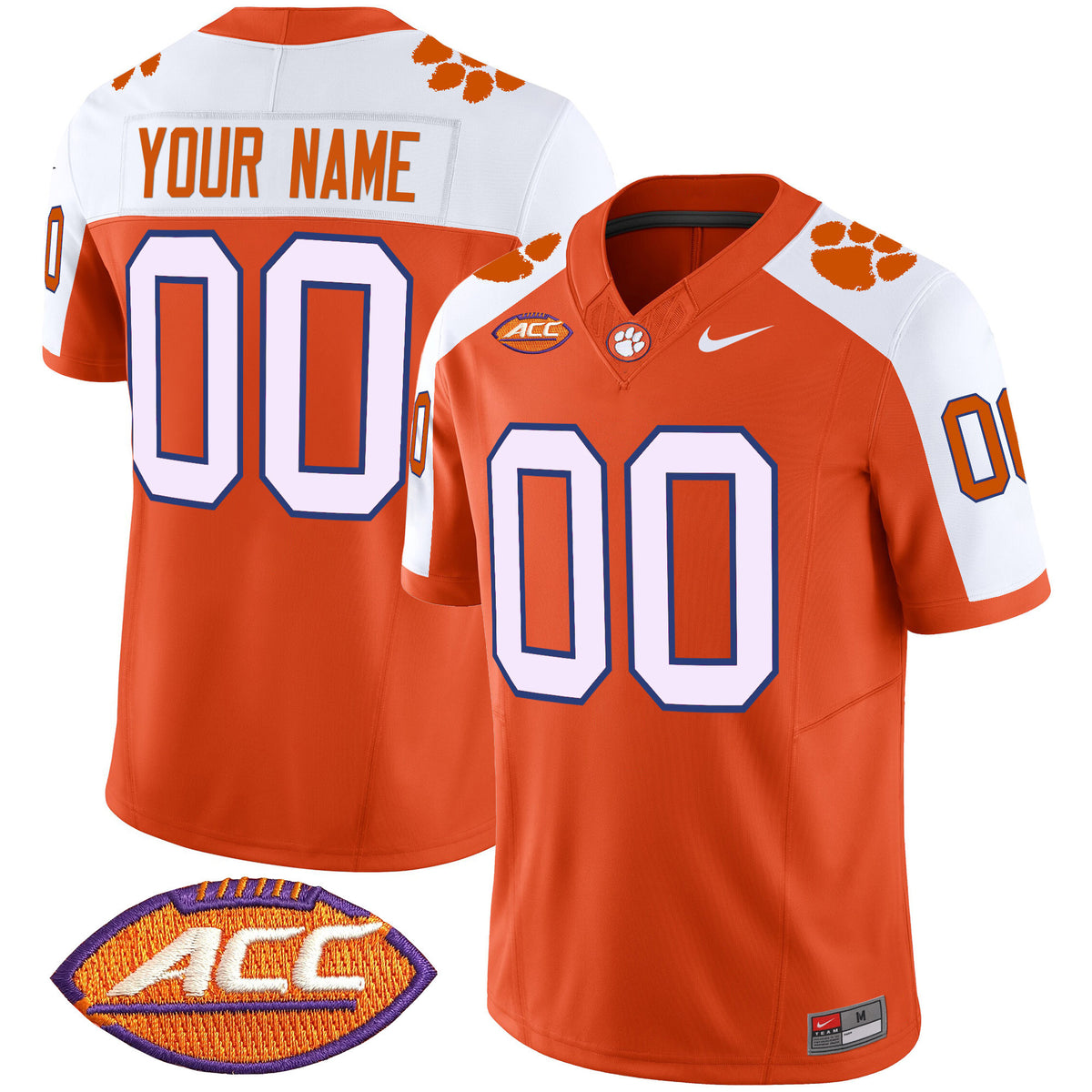 Clemson Tigers 2025 Vapor Limited Custom Jersey - All Stitched