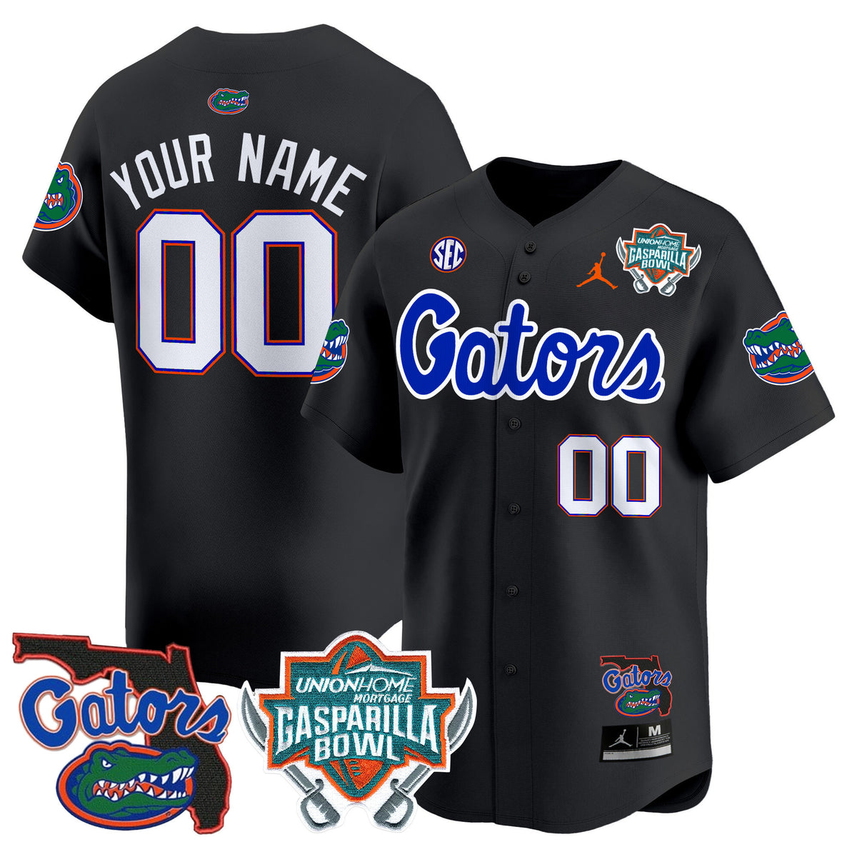 Florida Gators 2024 Gasparilla Bowl Patch Vapor Premier Limited Custom Jersey - All Stitched