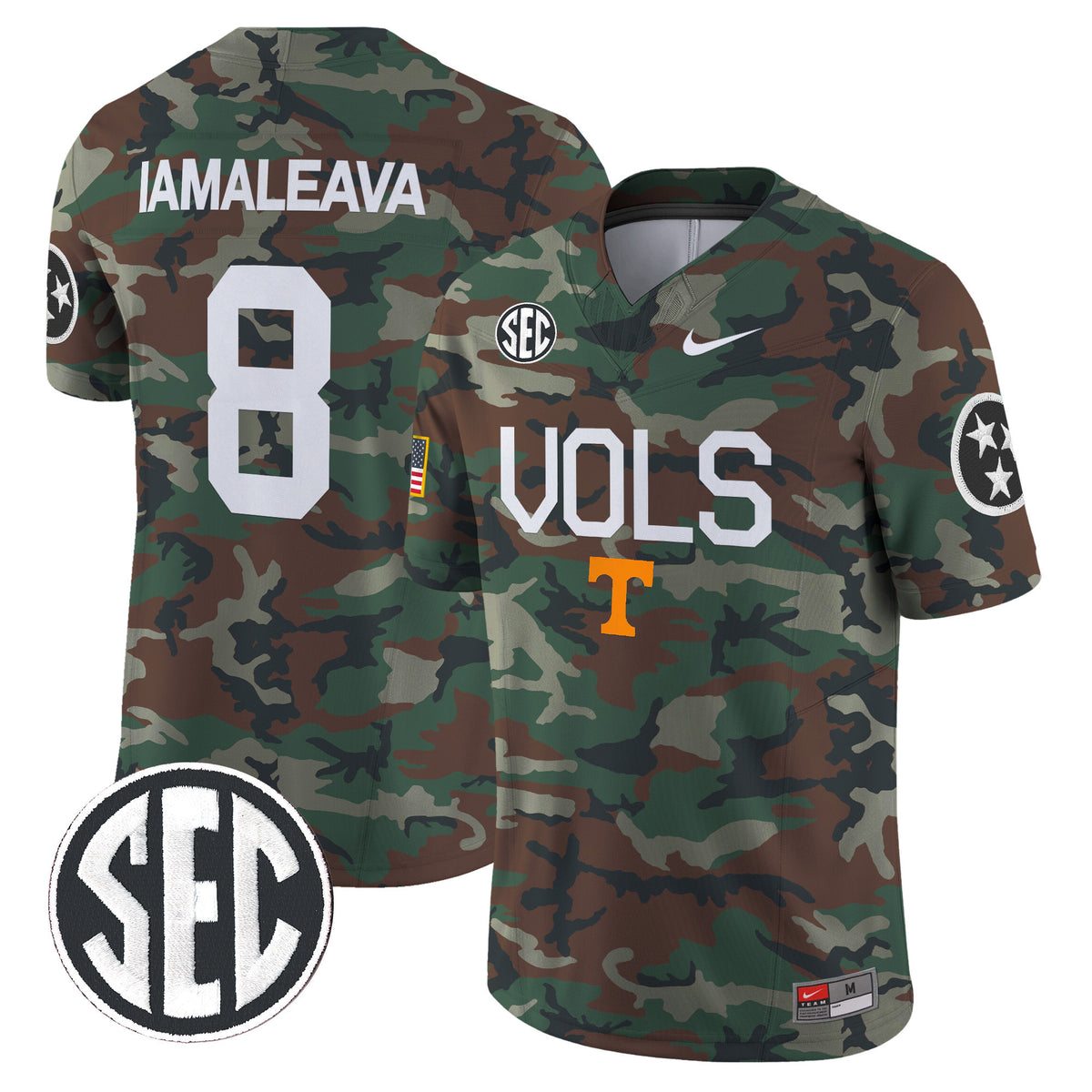 Tennessee Volunteers 2024 Military Vapor Limited Jersey - All Stitched